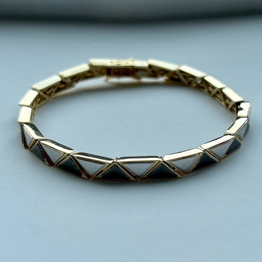 nOir “SALIA” Two-Tone Bracelet
